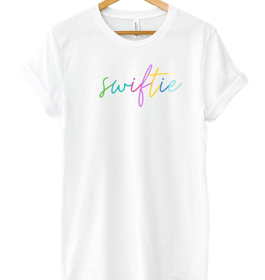 Swiftie Taylor Script Colorblock T-shirt