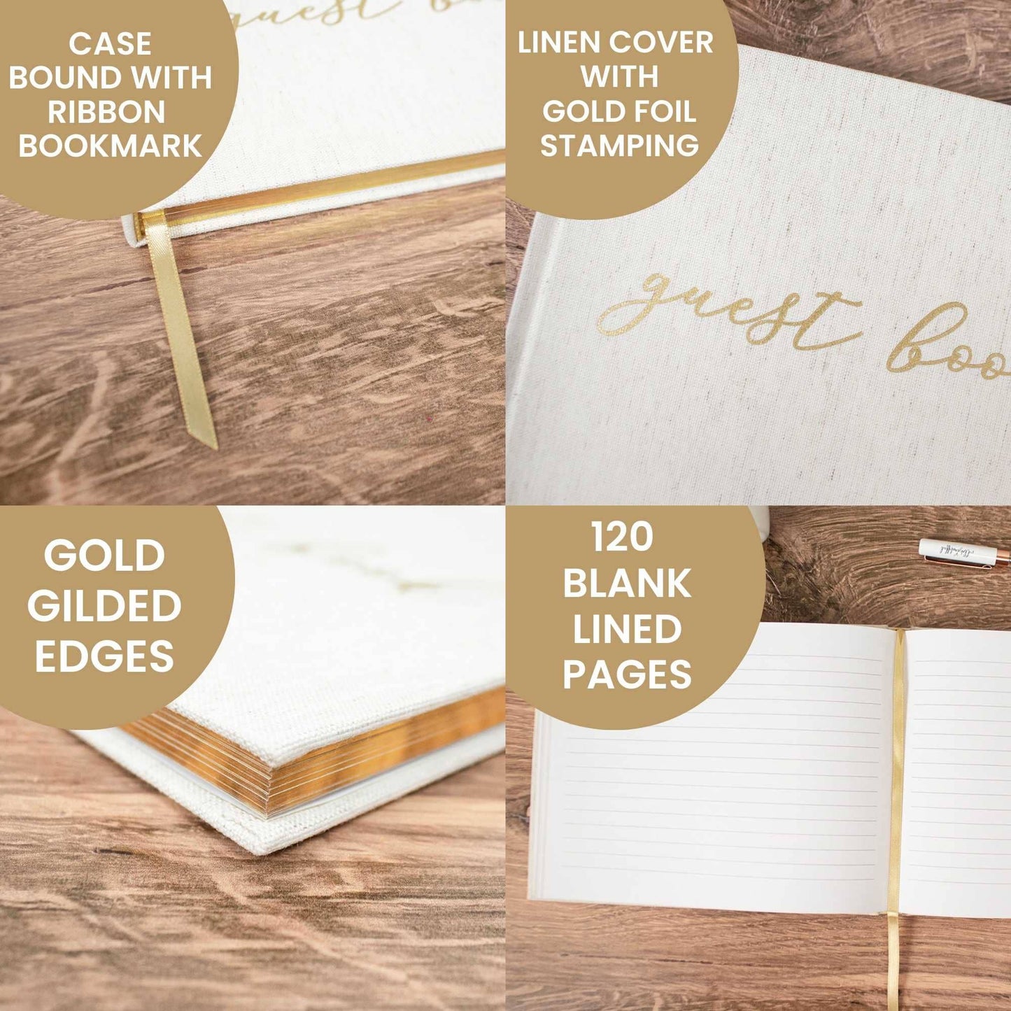 Linen Guest Book