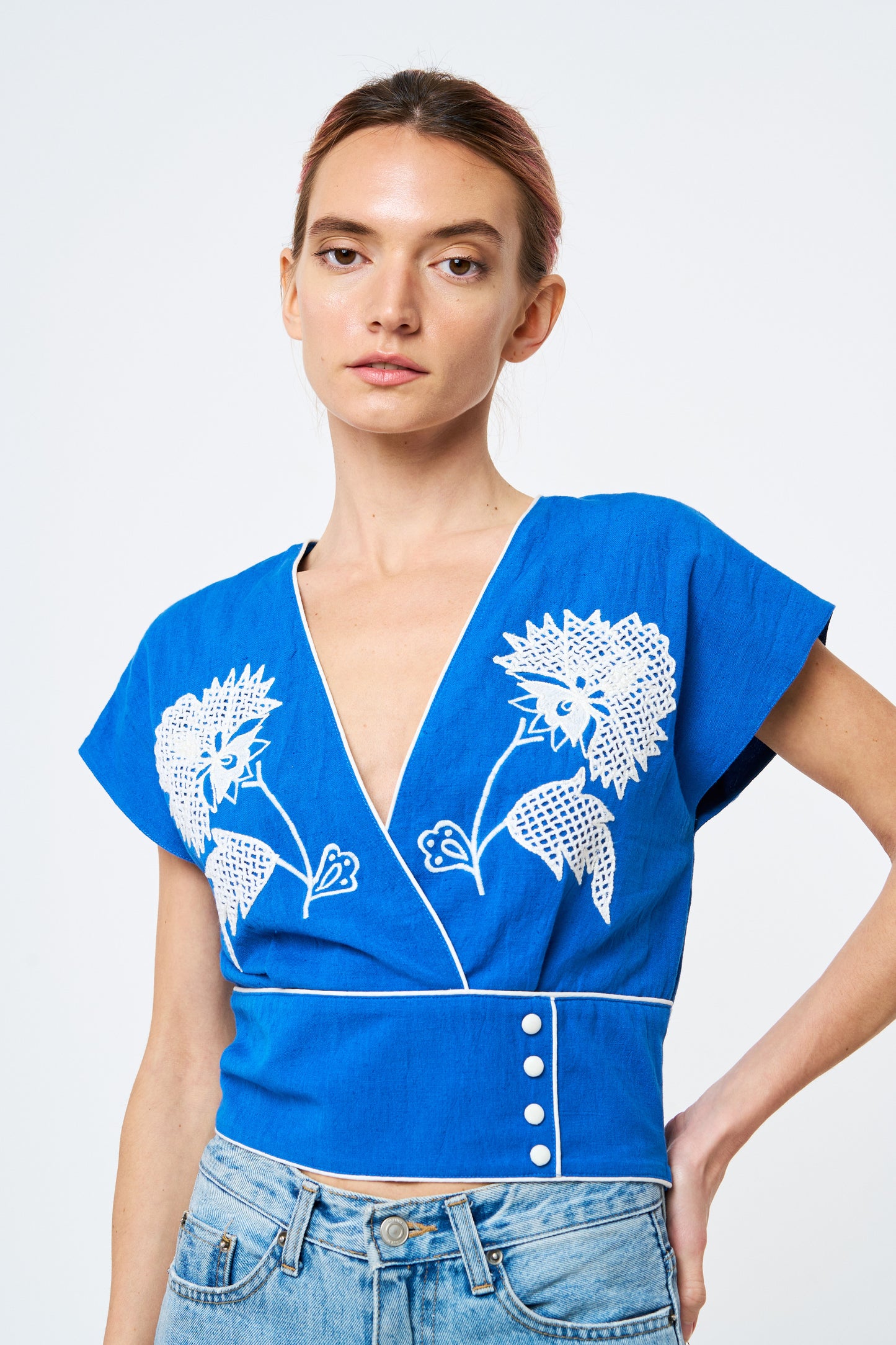 Nene Embroidered Top