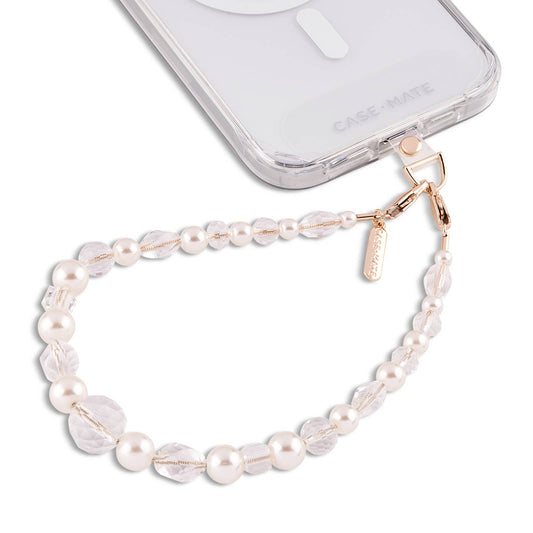 Crystal Pearl Phone Charm