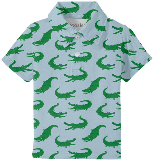 Blue Alligators SS Polo Shirt