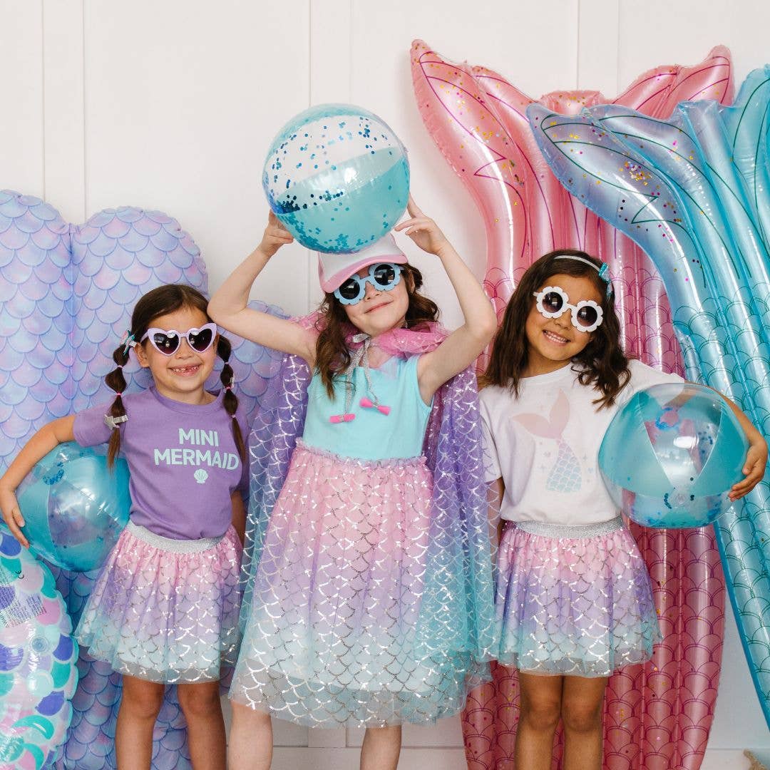 Sparkling Mermaid Tutu - Dress Up Skirt - Kids Summer Tutu