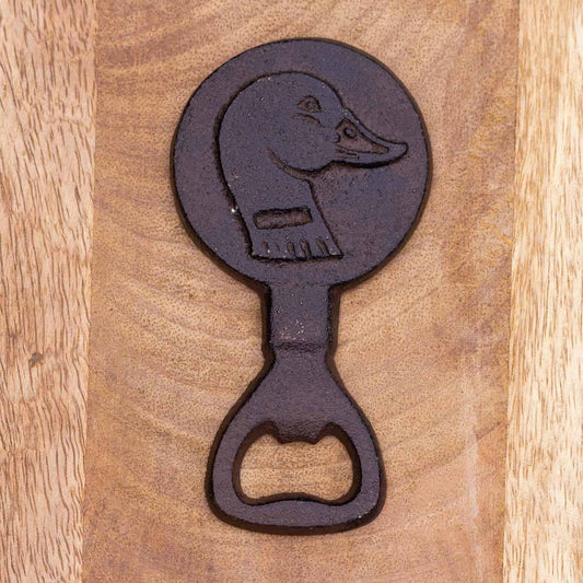 Duck Bottle Opener   Antique Brown    2.5x4.5