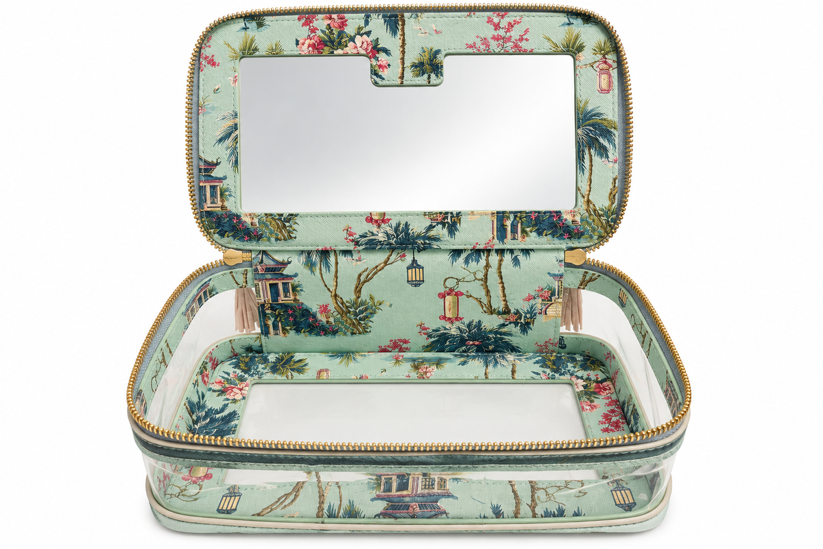30A Mahjong Tile Bag - Light Metallic Blue
