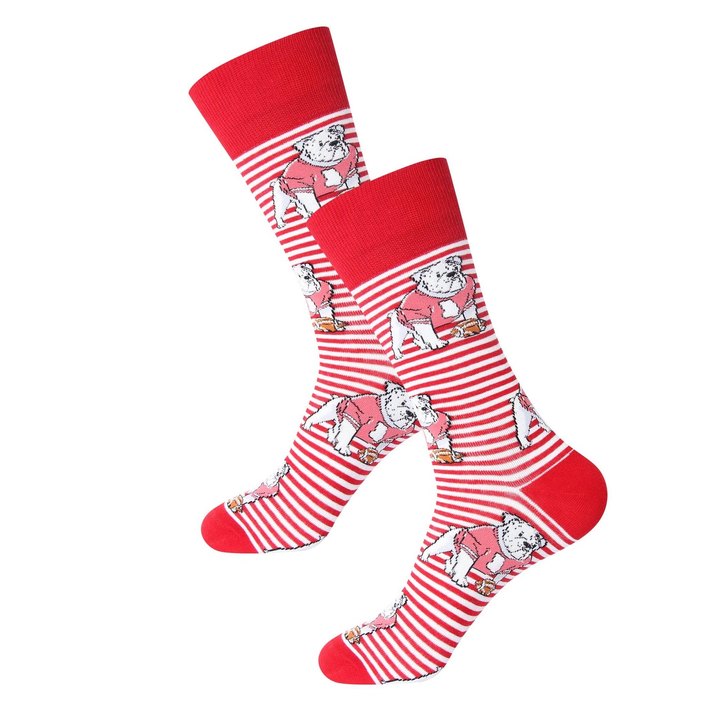 Striped Bulldog Socks