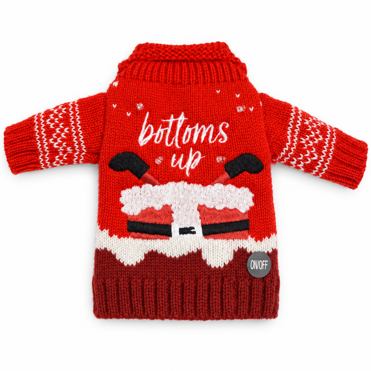 Light Up Wine Bottle Sweaters