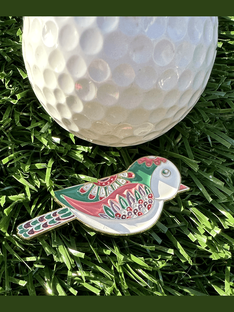 Birdie Women's Golf Ball Marker with Hat Clip