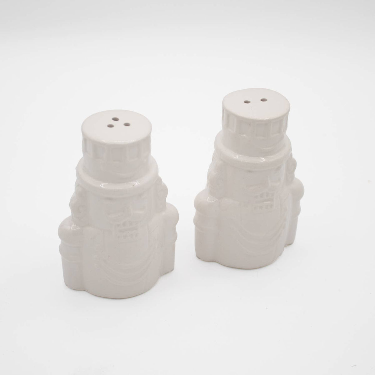 White Nutcracker Ceramic Salt & Pepper Set
