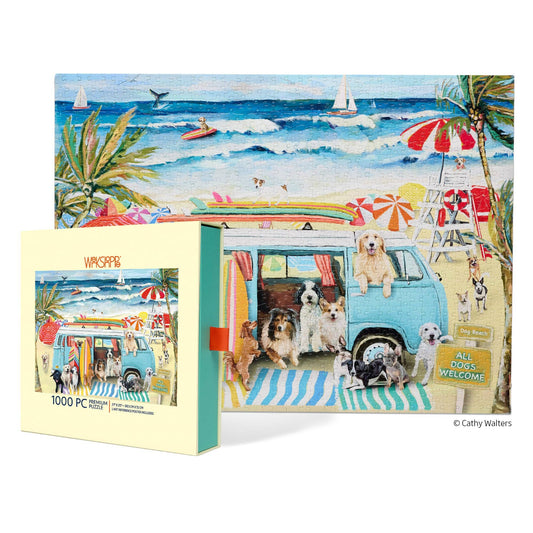 Doggie Surf School 1000 Piece Puzzle Summer Gift