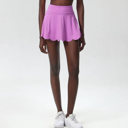 Wavy A-Line Tennis Skirt