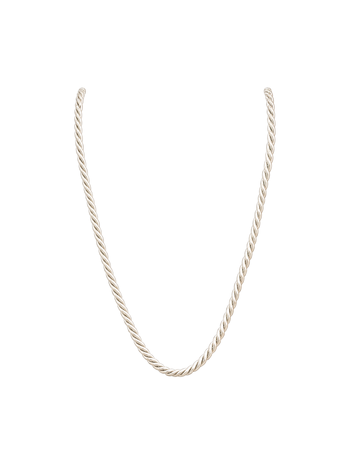 Corded Necklace - White