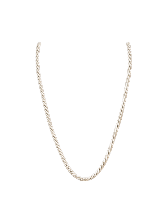 Corded Necklace - White