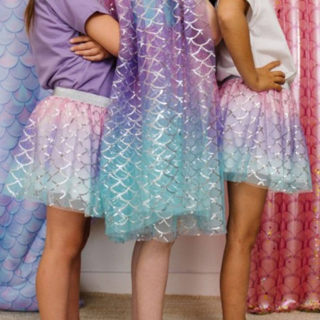 Sparkling Mermaid Tutu - Dress Up Skirt - Kids Summer Tutu