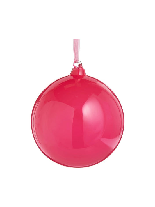 5" Shiny Raspberry Ball Ornament