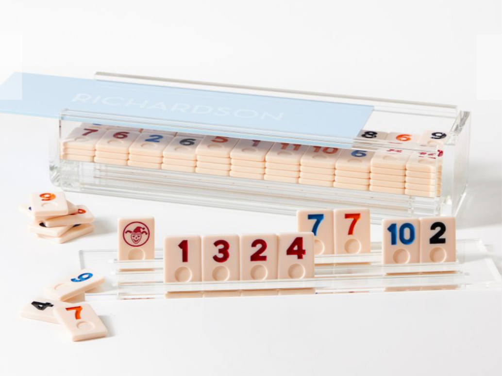 Acrylic Rummikub Set- Light Blue