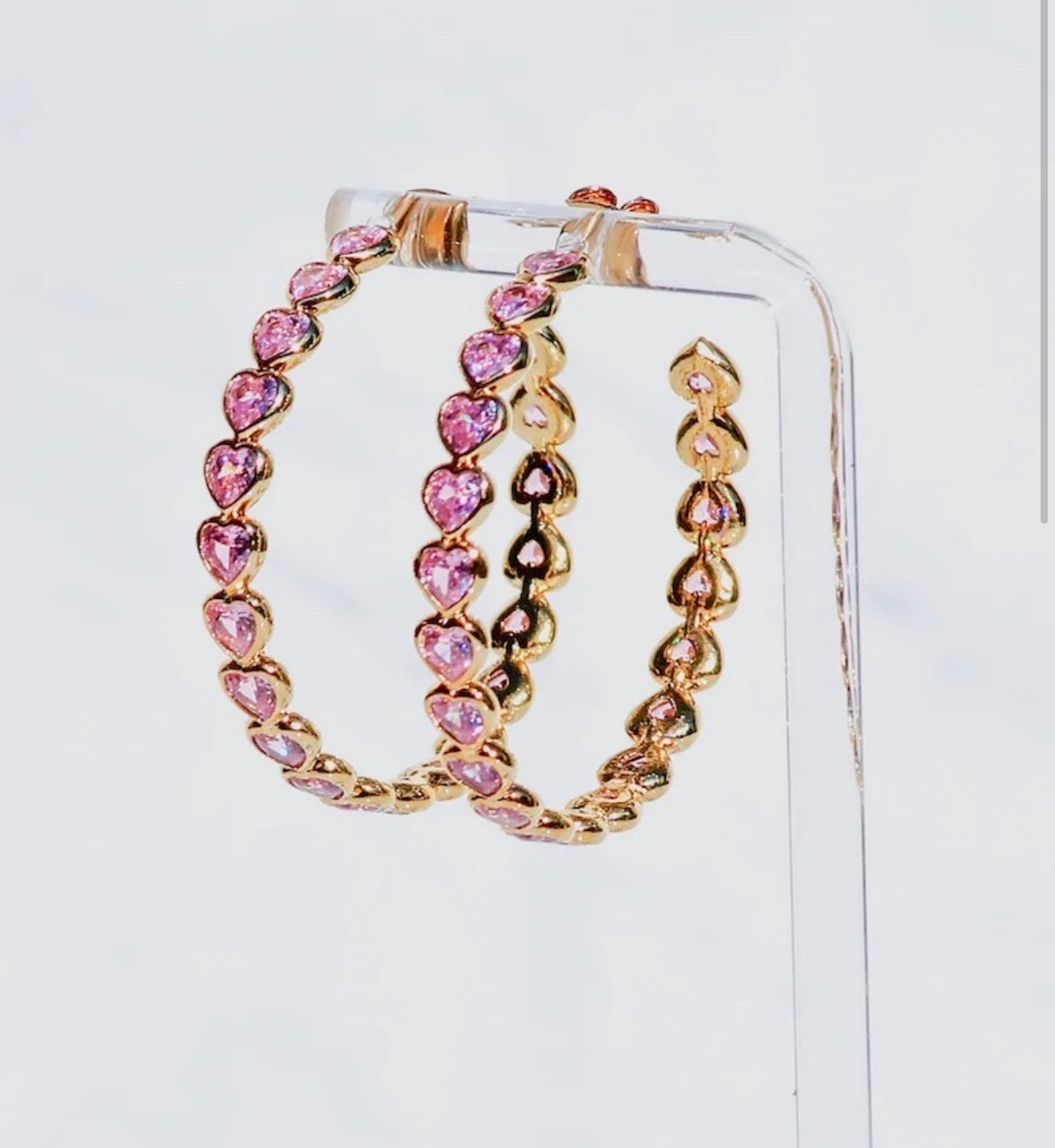 Eternal Love Hoops - Pink