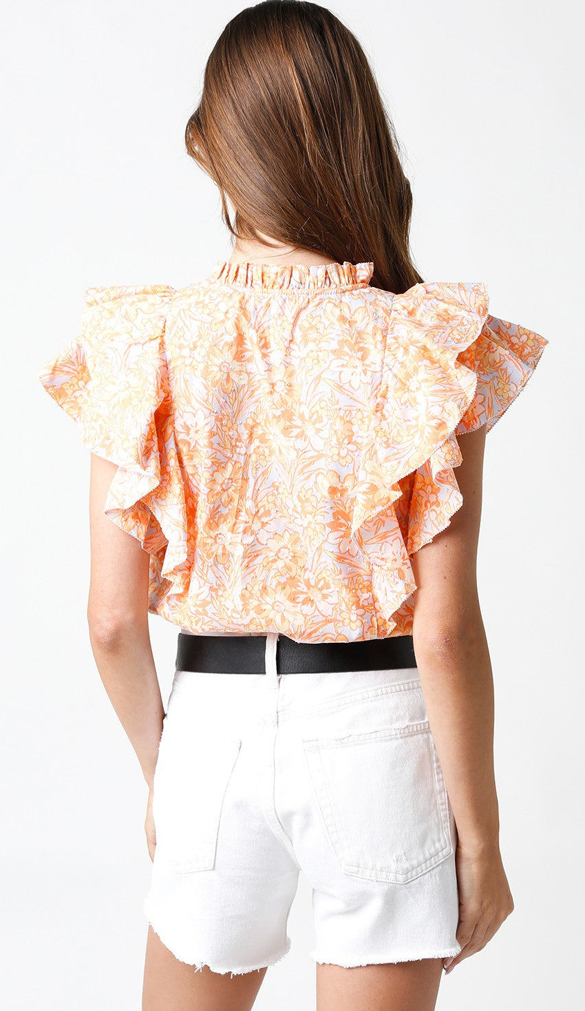 Flirty Floral Flutter Top