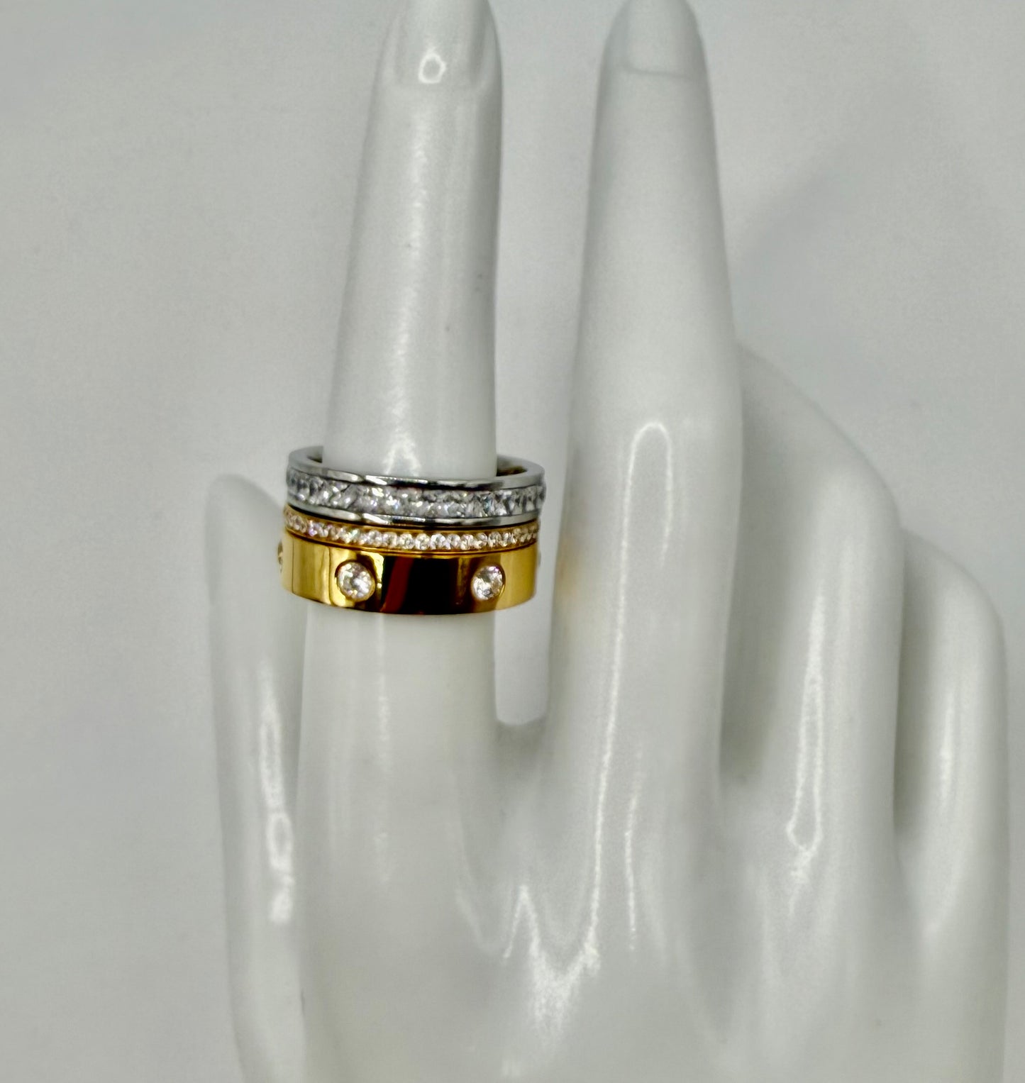 Two Tone Stacking Ring
