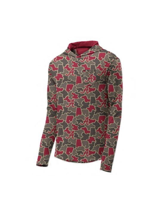 Camo Alabama Hooded Tee - Youth