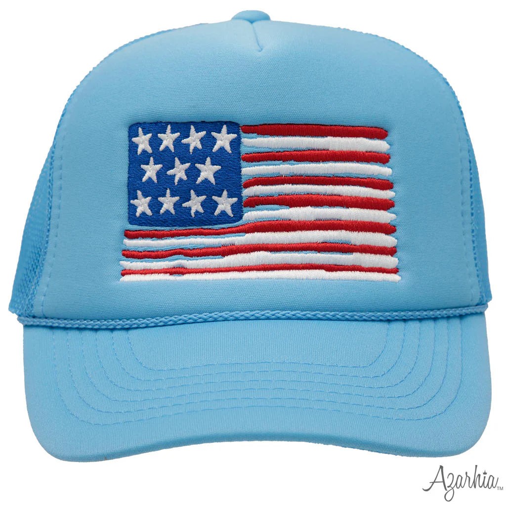 American Flag Youth Trucker Hat