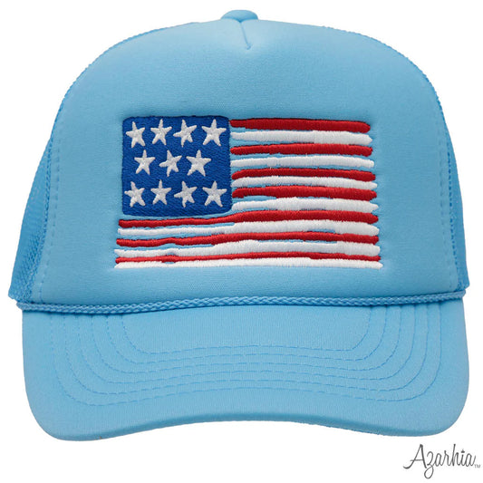 American Flag Youth Trucker Hat