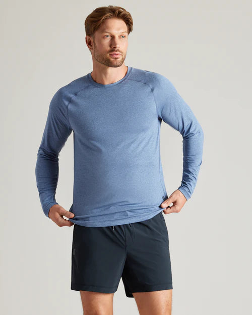 Atmosphere Long Sleeve Tee - Vintage Indigo / Slate Blue