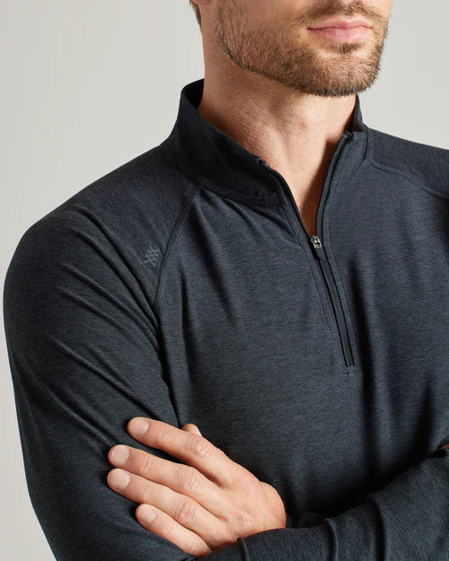 Atmosphere Midweight 1/4 Zip - True Black