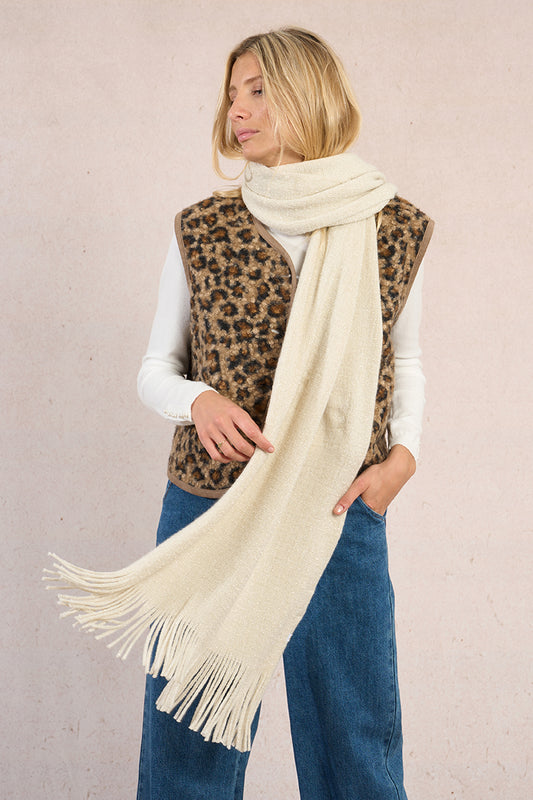 Knitted Scarf - Off White