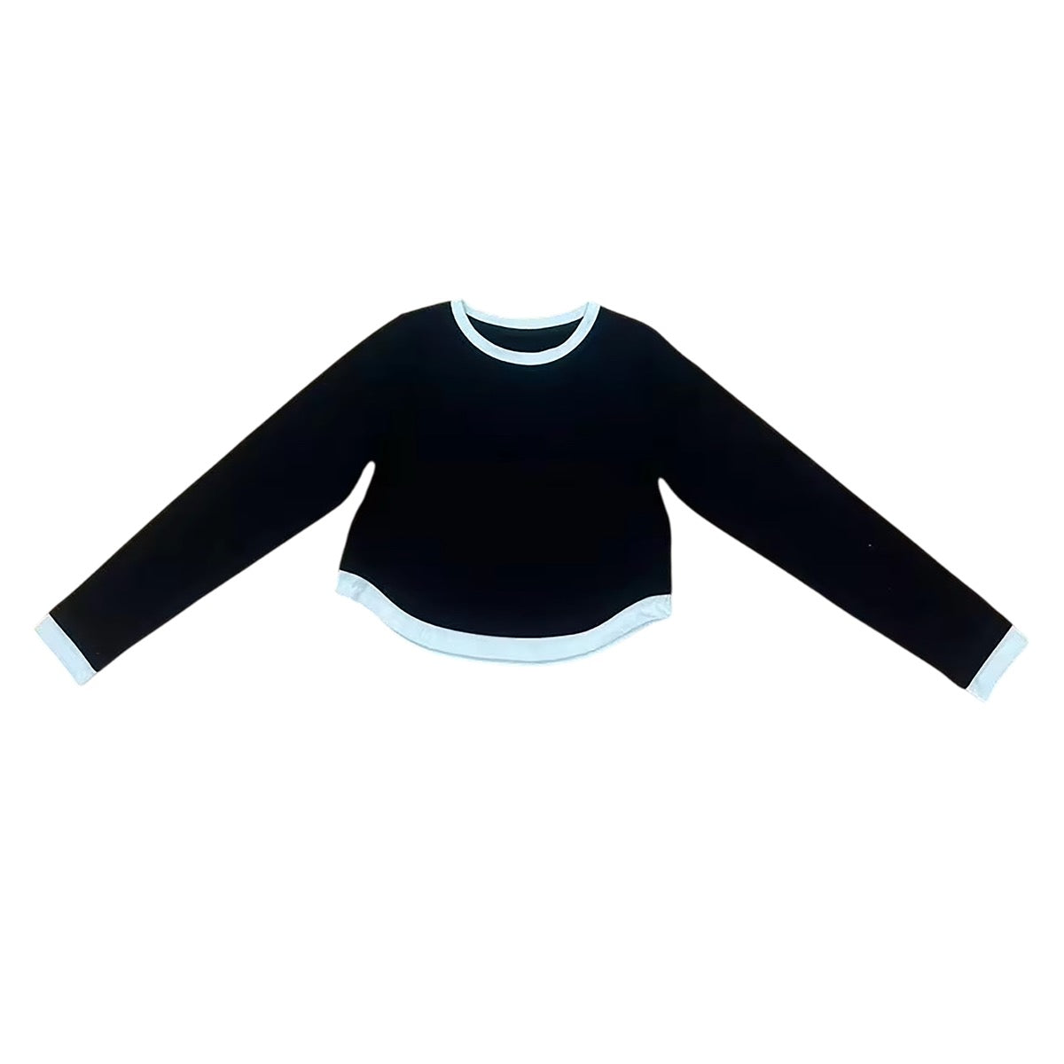 Contrast Top - Black / White