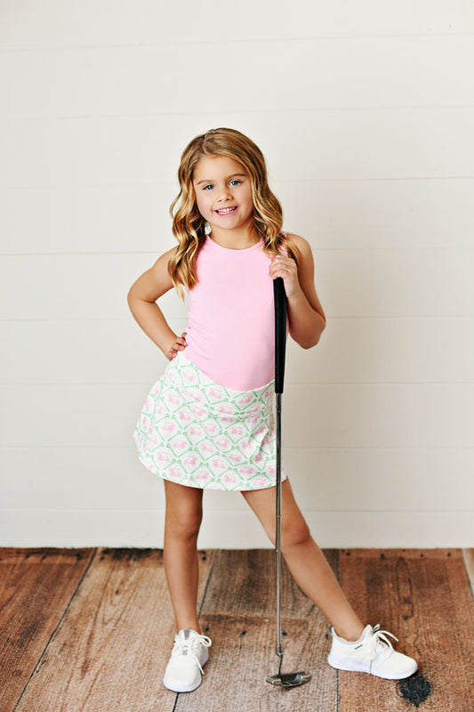 Printed Girls Tennis Skort