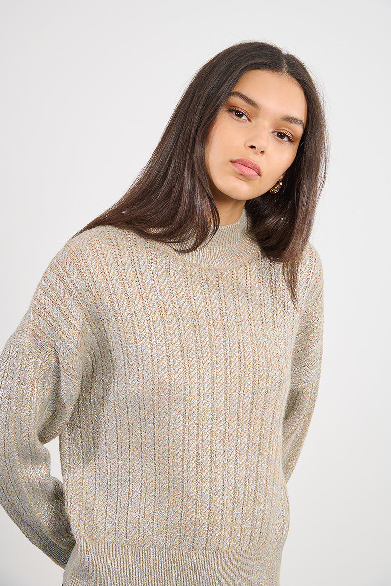Gold Knitted Sweater