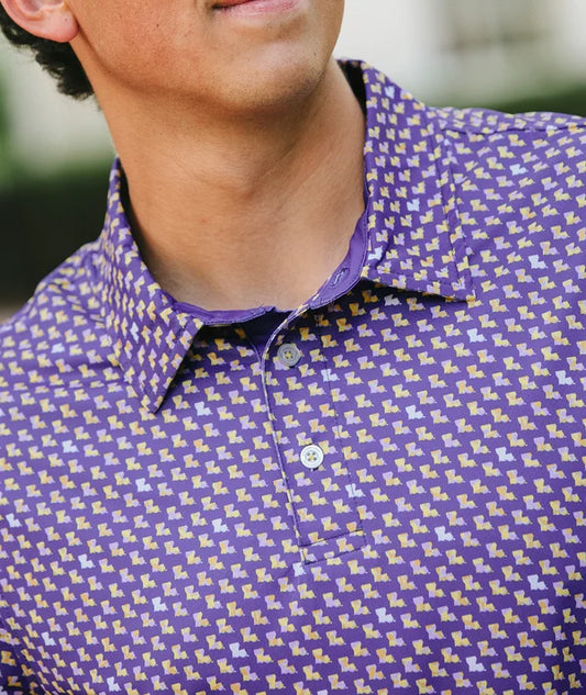 Kickoff Camo Motion Tech Polo SS - Bayou Camo