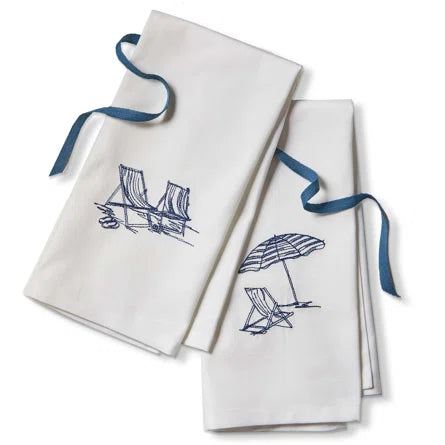 Beach Chairs Guest Towels Set of 2