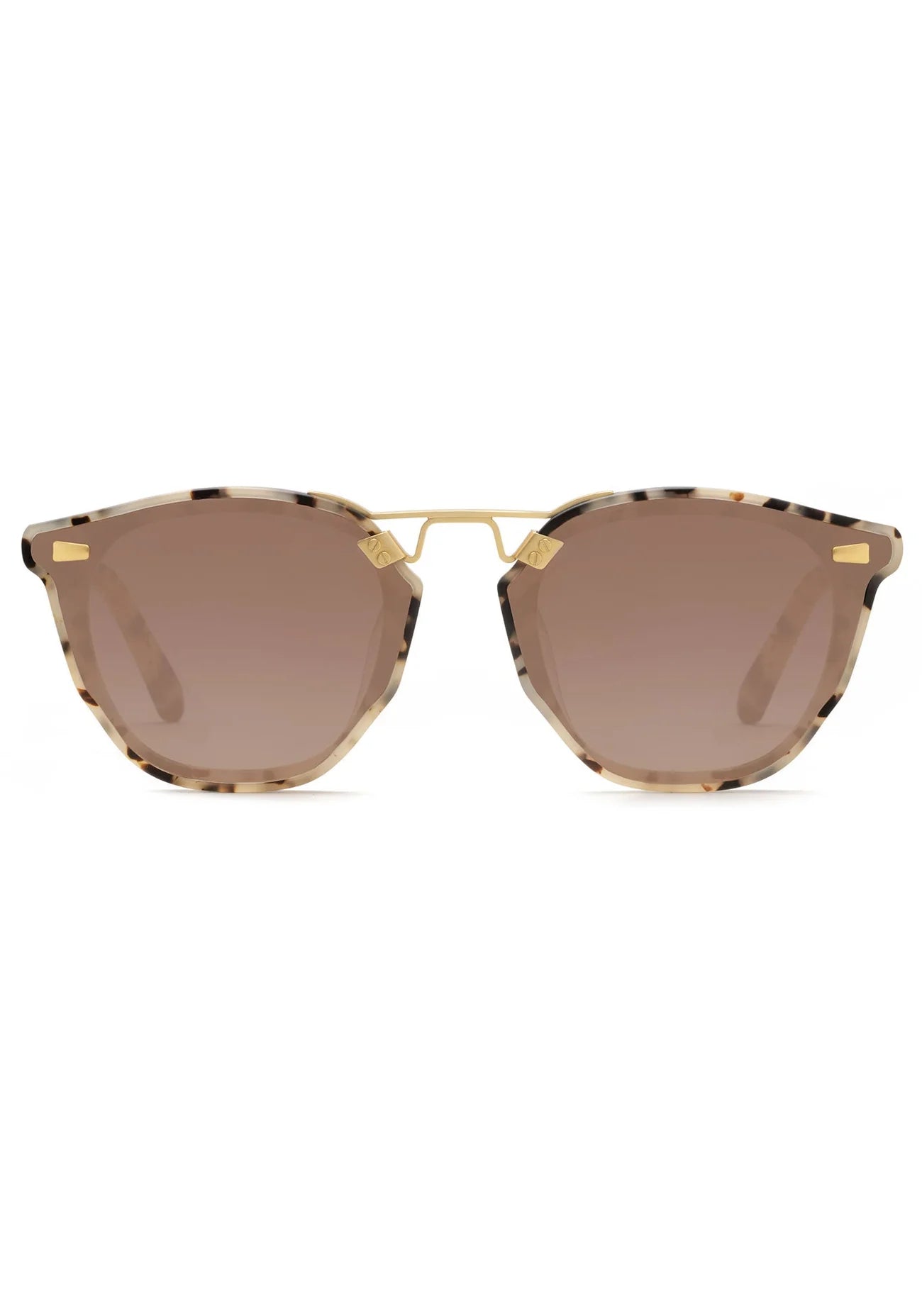 Beau Nylon - Matte Oyster 18k Mirrored Sunglasses