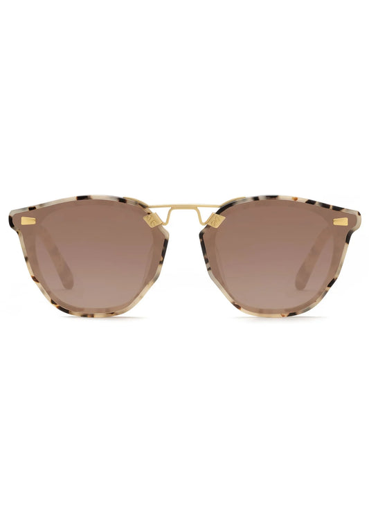 Beau Nylon - Matte Oyster 18k Mirrored Sunglasses