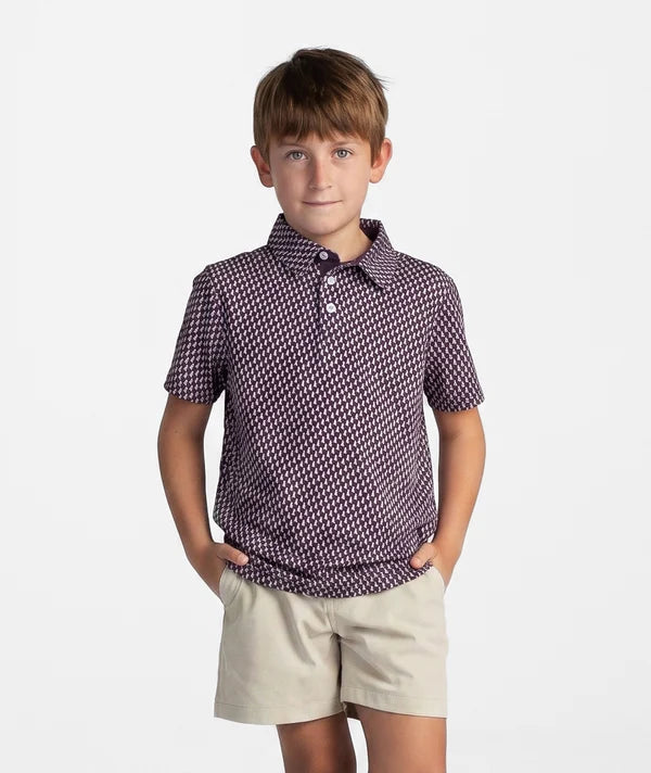 Boys Kickoff Camo Motion Tech Polo - Dawg Walk Camo