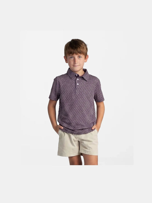 Boys Kickoff Camo Motion Tech Polo - Dawg Walk Camo