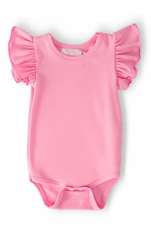 Bubblegum Pink Flutter Bodysuit