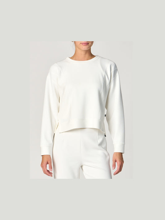 Seamed Pullover - Winter White