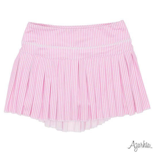 Pink Striped Mini Skort