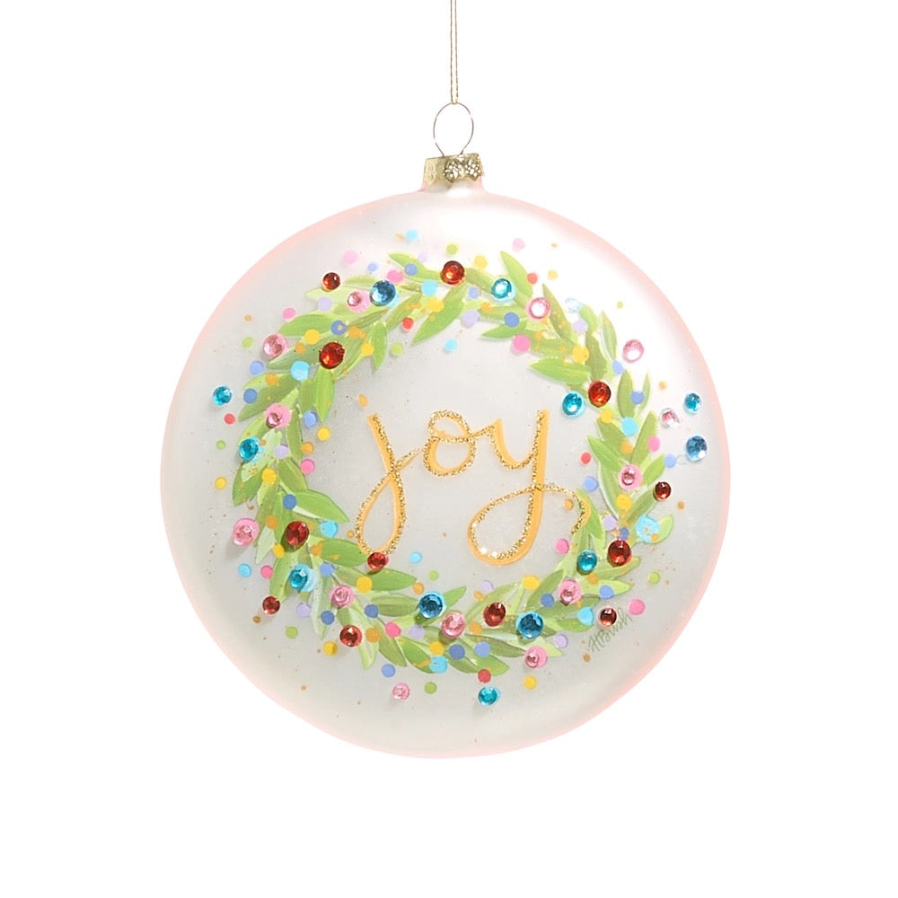 Confetti Joy Wreath Ornament