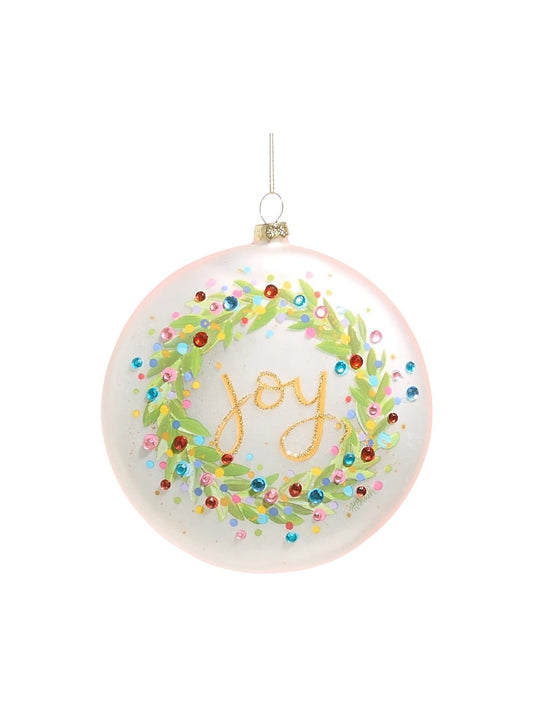 Confetti Joy Wreath Ornament