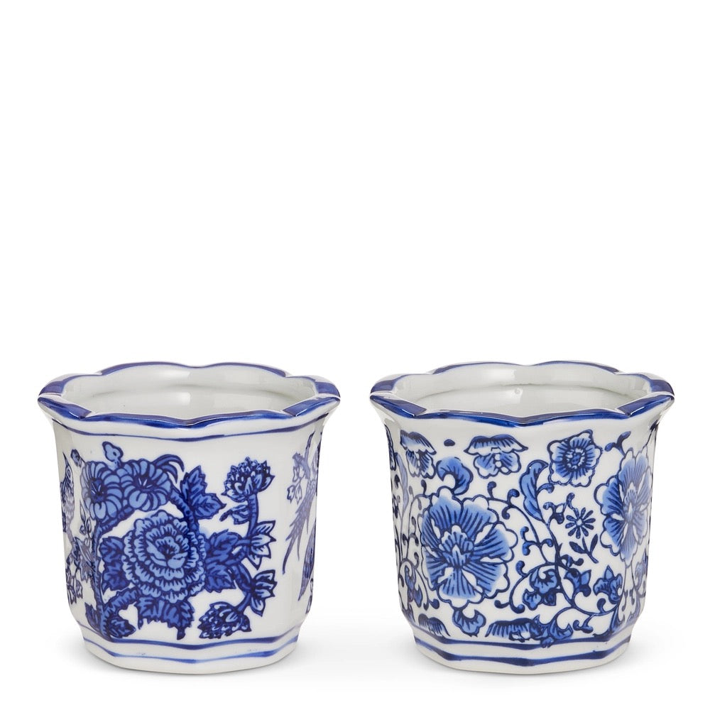 Mini Blue Chinoiserie Pot