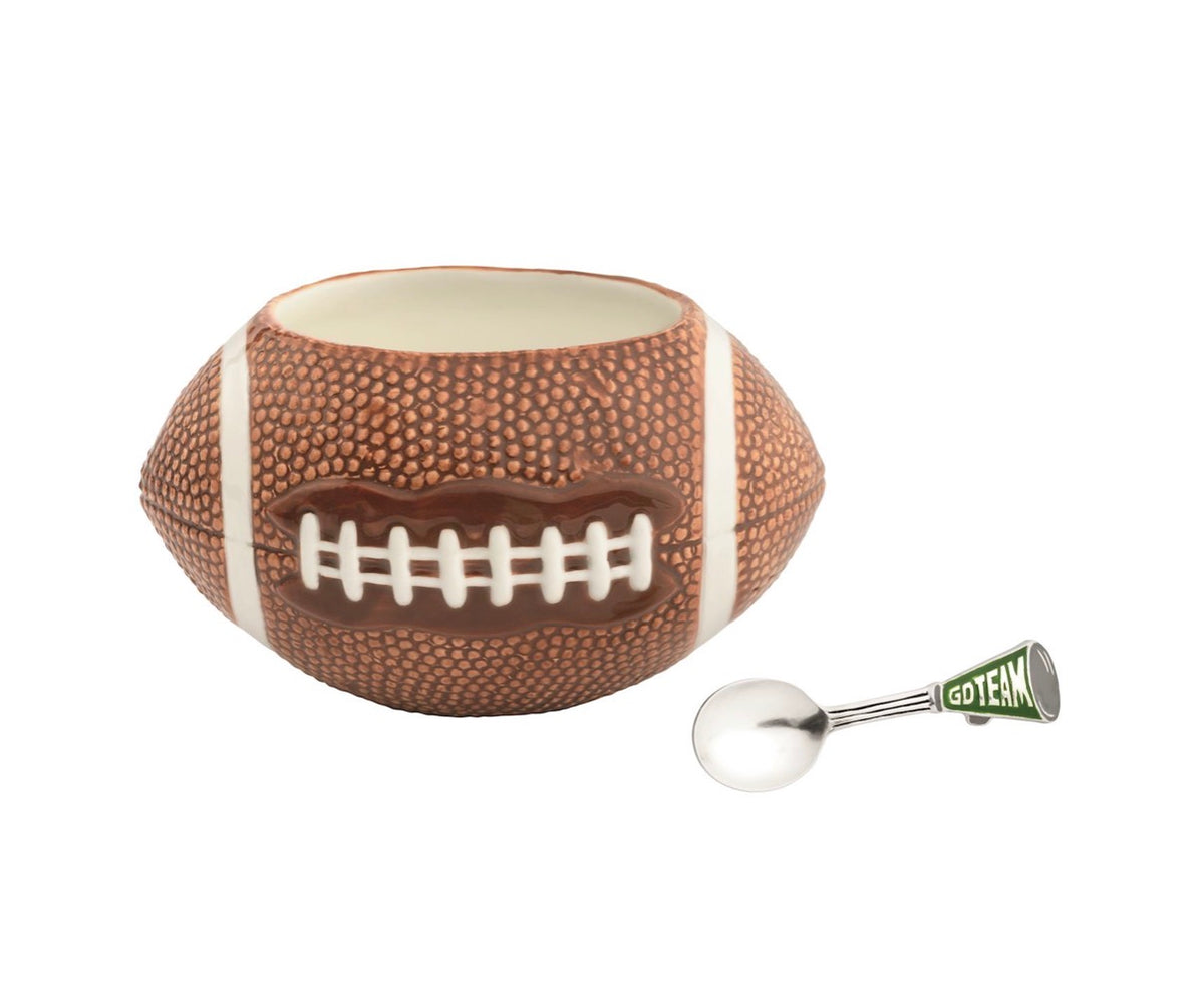 Football Dip Bowl and Spoon