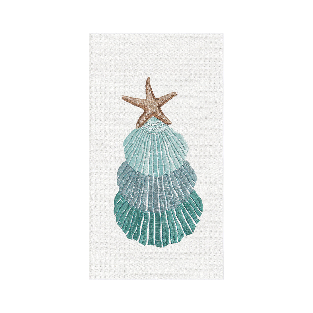 3 Scalloped Shells Towel
