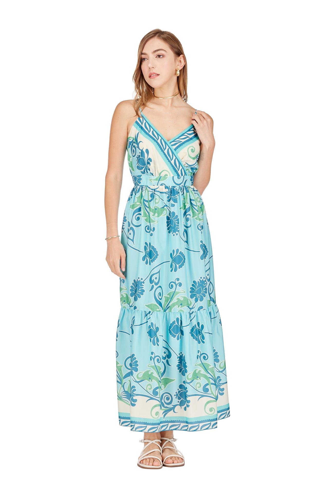 Blue Oasis Tiered Maxi