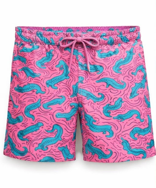 Youth Neon Gators Swim Shorts