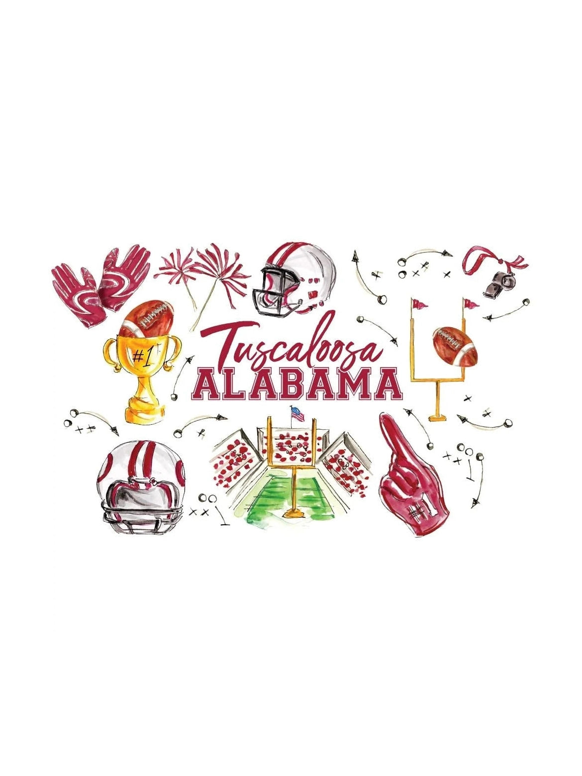Tailgates in Tuscaloosa Mega Mug 40oz