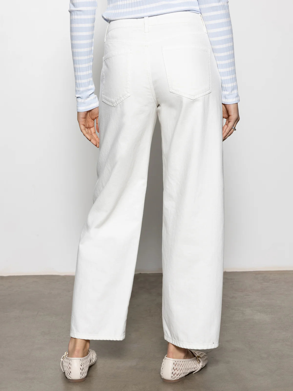 The Marine Cropped Pant - Bleached White