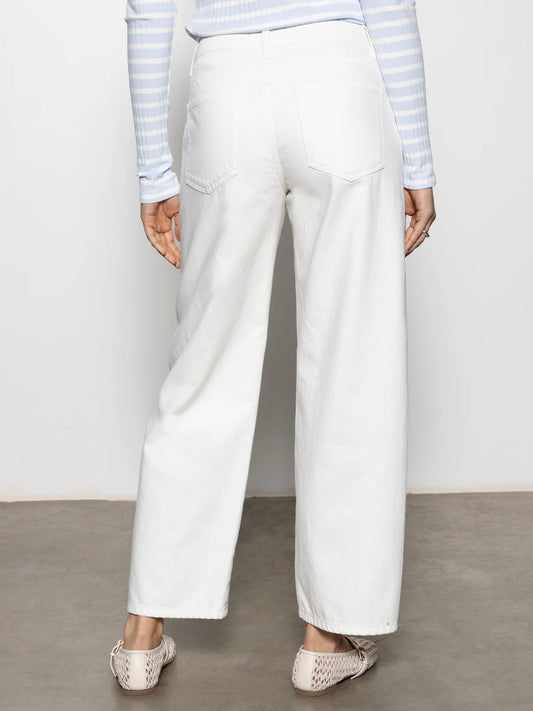 The Marine Cropped Pant - Bleached White